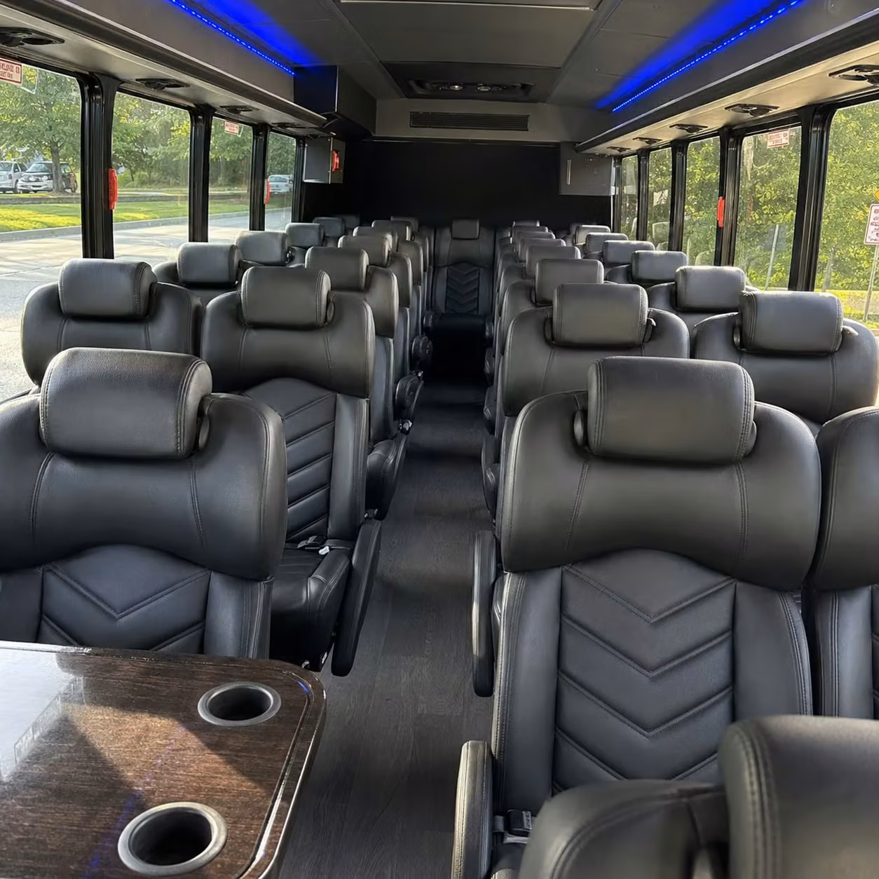 28 passenger minibus interior