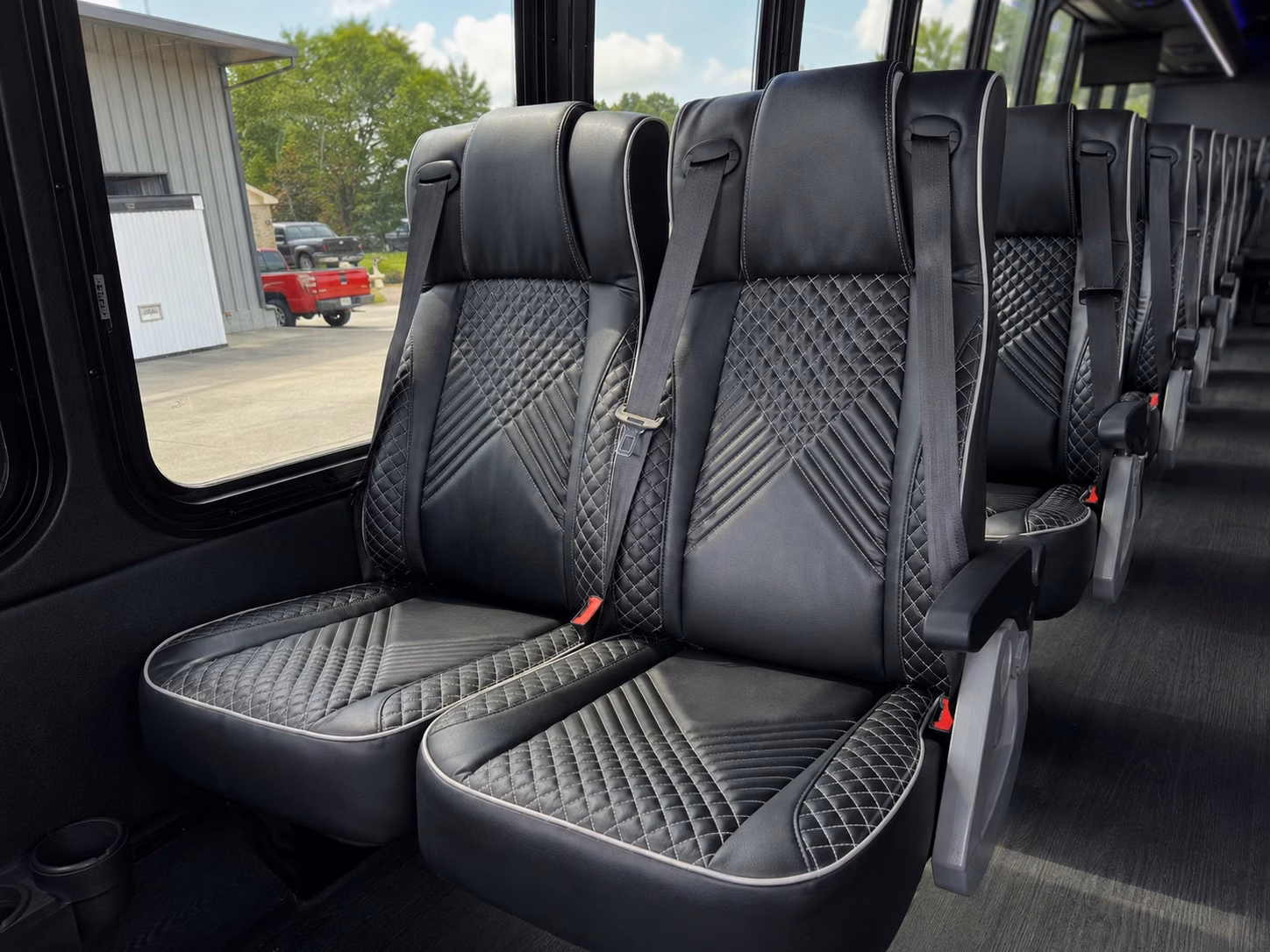56 passenger charter bus interior
