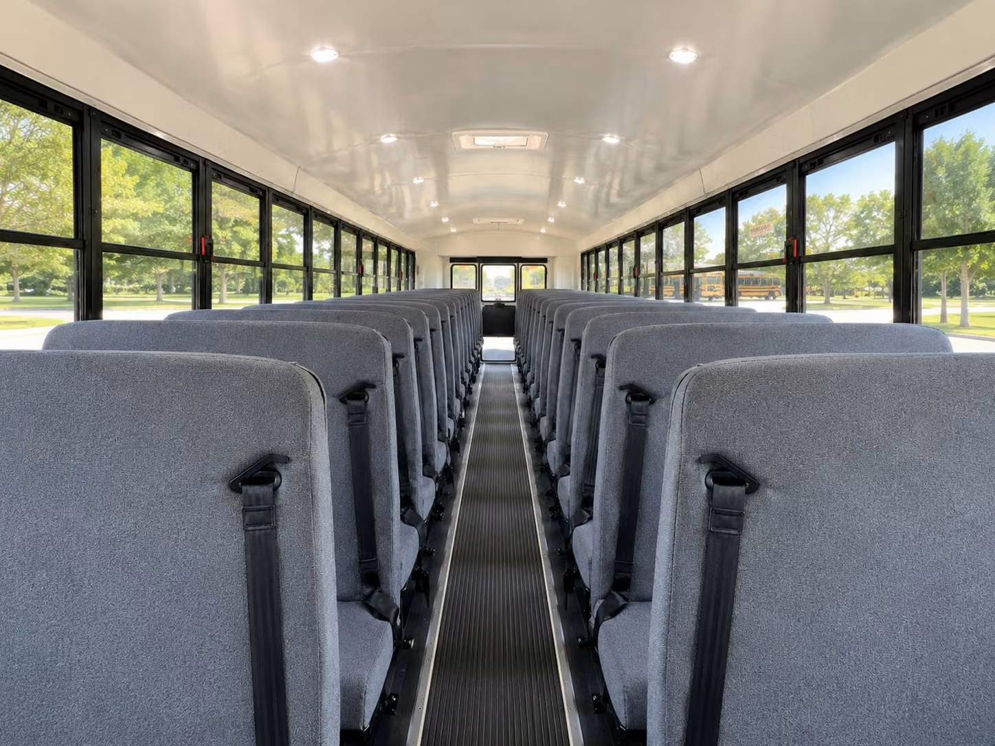 school bus interior