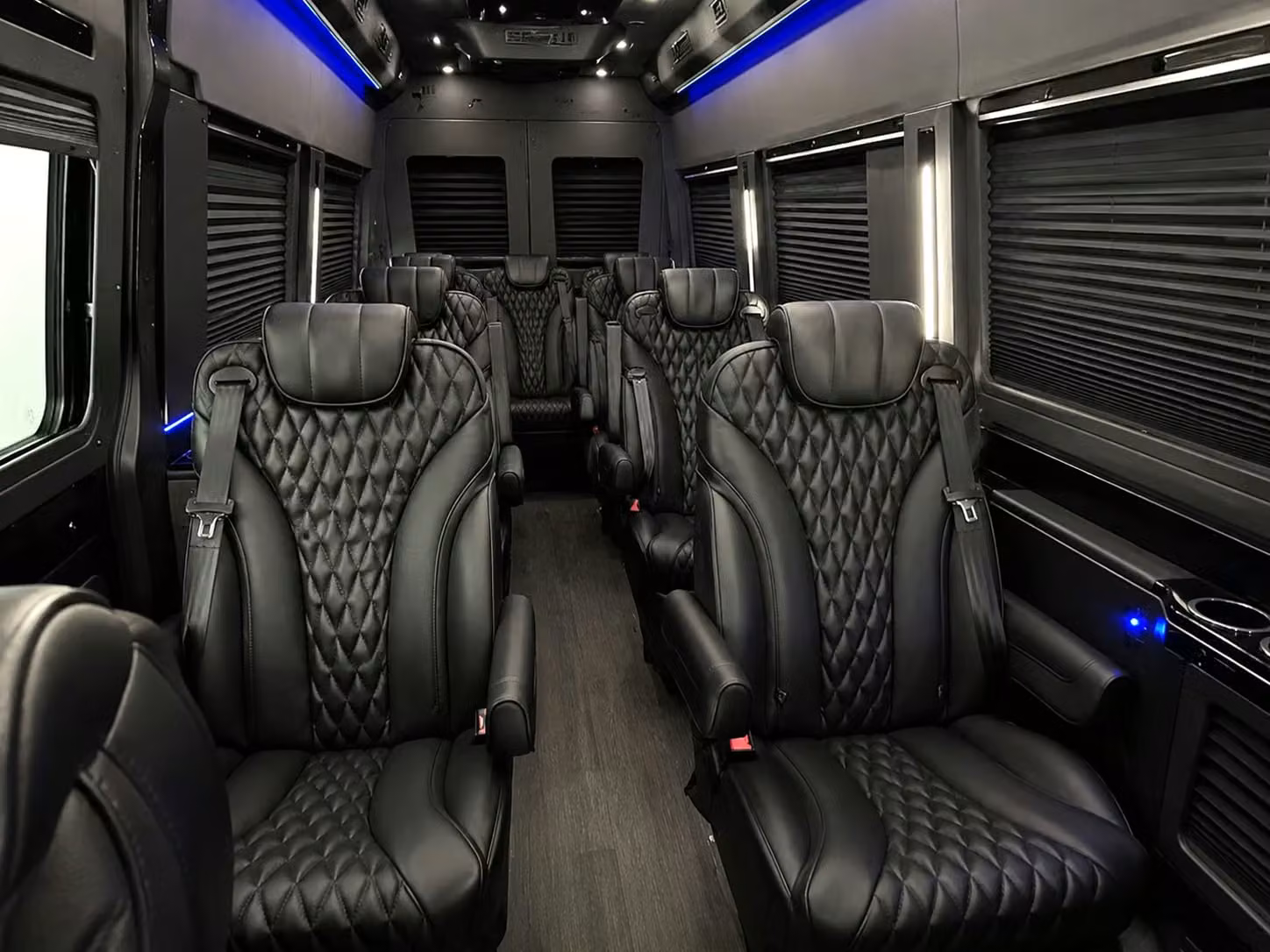 sprinter van with driver inside